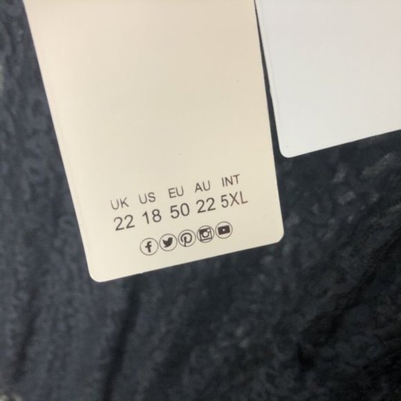 Club London Size 18 US Black Sheer Lace Bodysuit - Picture 4 of 6